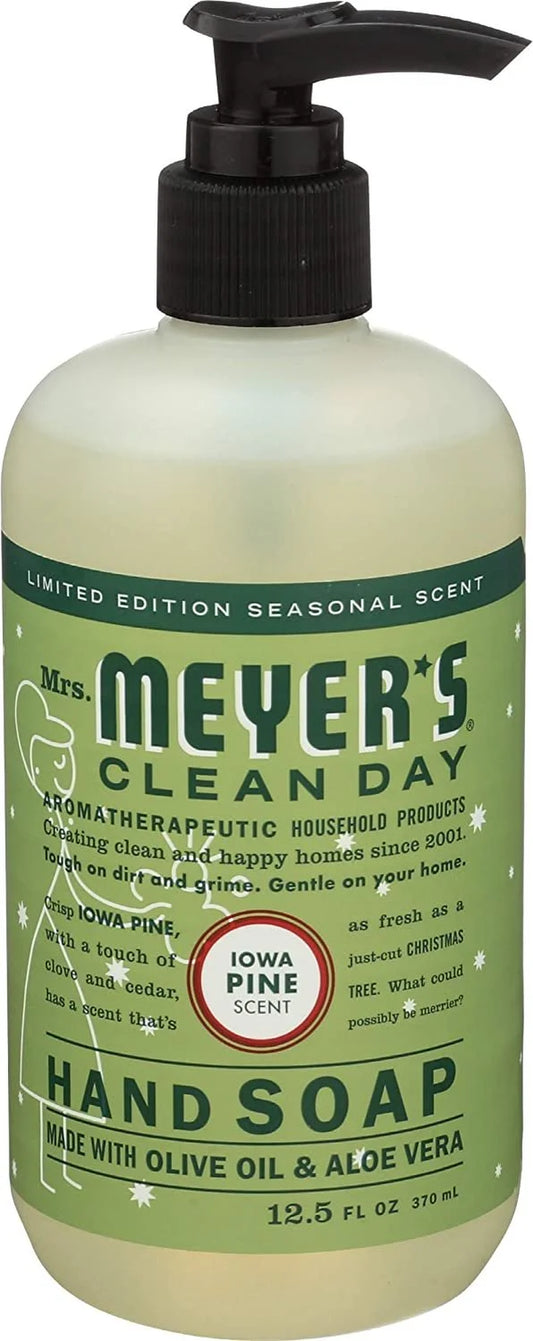 Clean Day Liquid Hand Soap, Cruelty Free and Biodegradable Hand Wash Made with Essential Oils, Iowa Pine Scent, 12.5 Oz Bottle